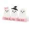 Glitzhome; Glitzhome® 10" Halloween Wooden Epoxy Ghosts Table Decor; Category:Halloween Tabletop Decor; Image:2